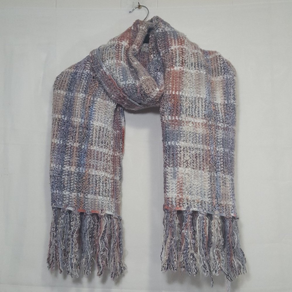 Vintage Boundary Waters wool blend blanket scarf
